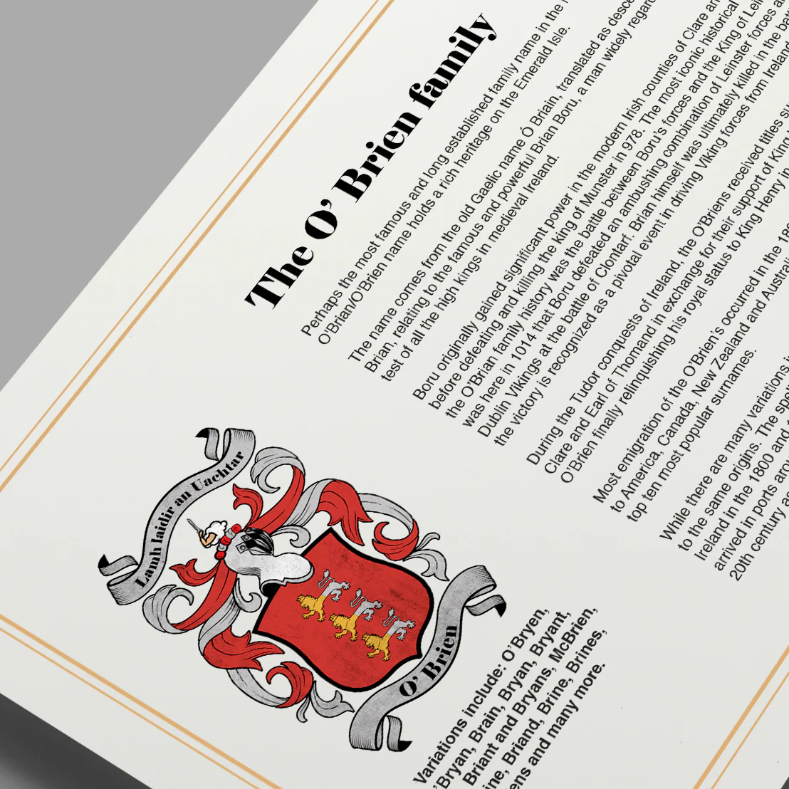 Research + Crest & History Print - Image 4