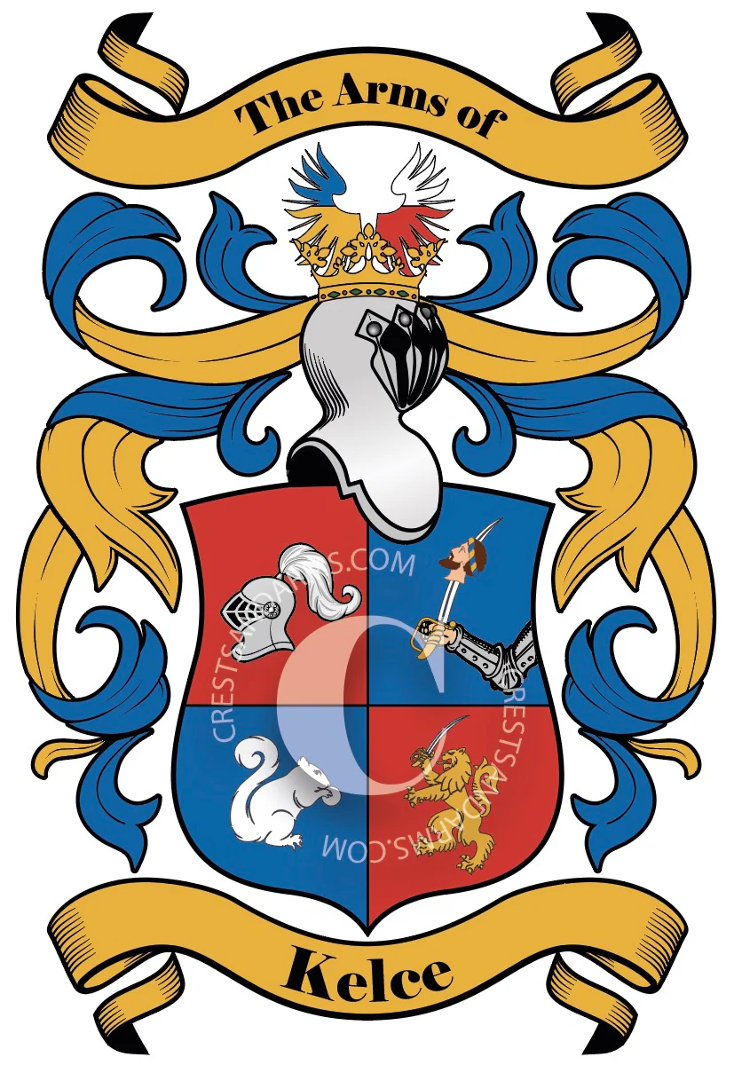 Kelce Family Crest and Coat of Arms
