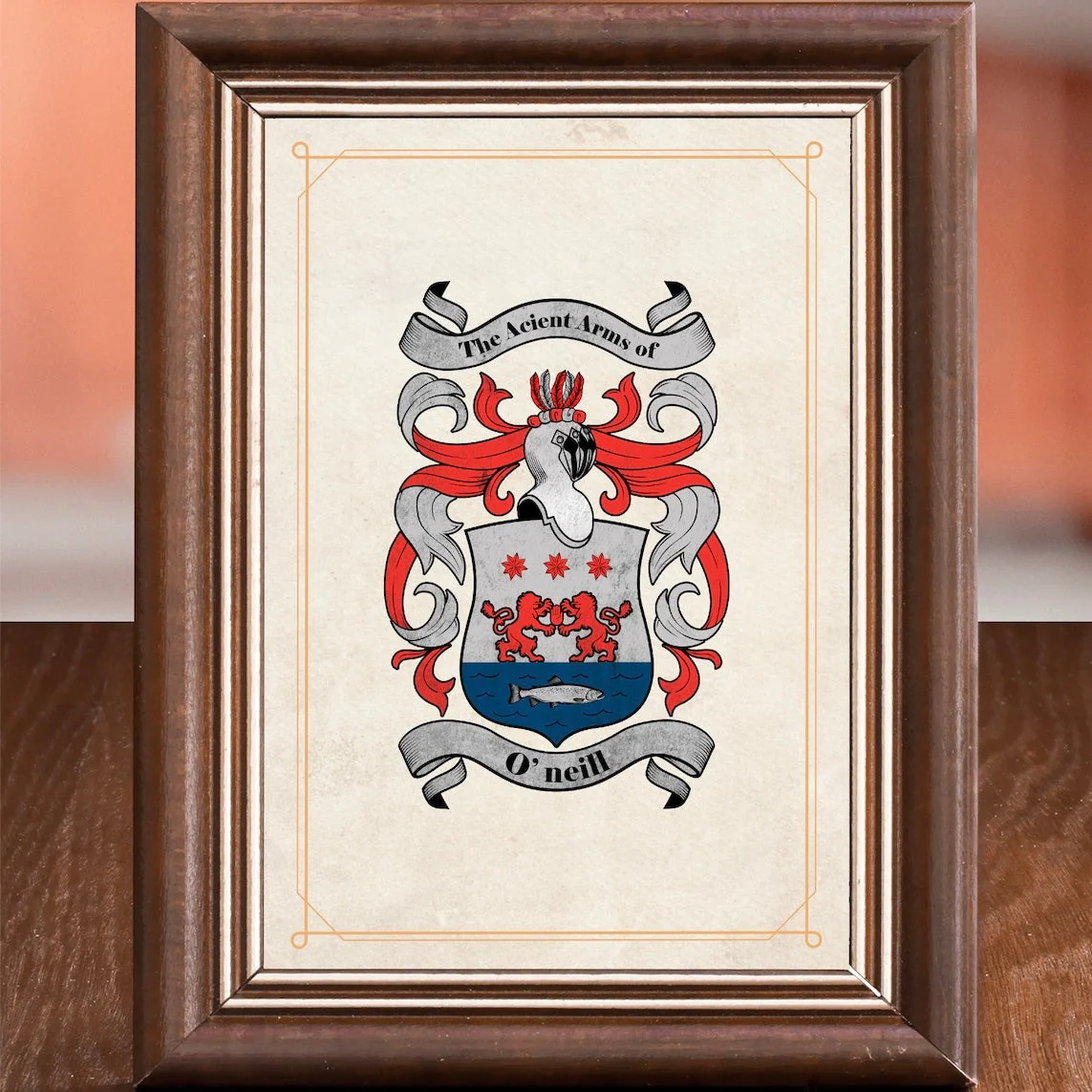 Research + Family Crest Print (Parchment - NO FRAME) - Image 3